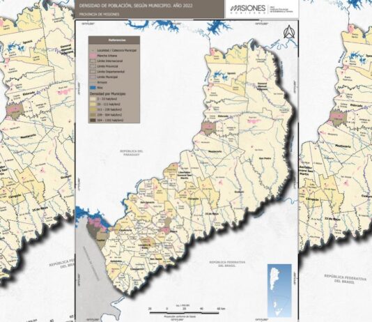 Densidad de población por municipio