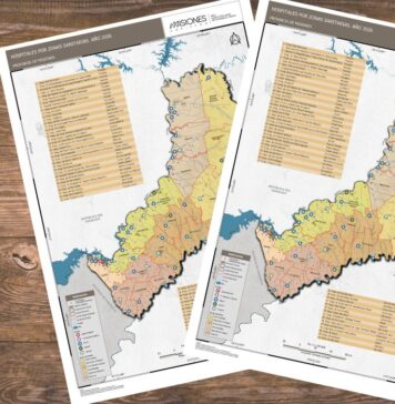 Mapa de hospitales en Misiones por zona sanitaria