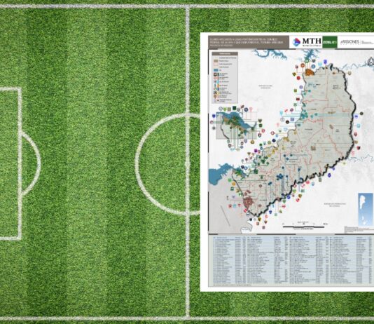 Mapa de clubes de fútbol de la Provincia de Misiones | 2026