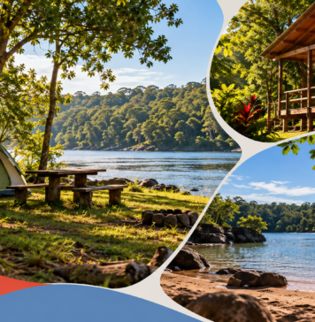 Mapa de campings, cabañas, complejos, clubes y balnearios de Misiones