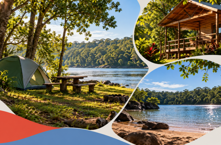 Mapa de campings, cabañas, complejos, clubes y balnearios de Misiones